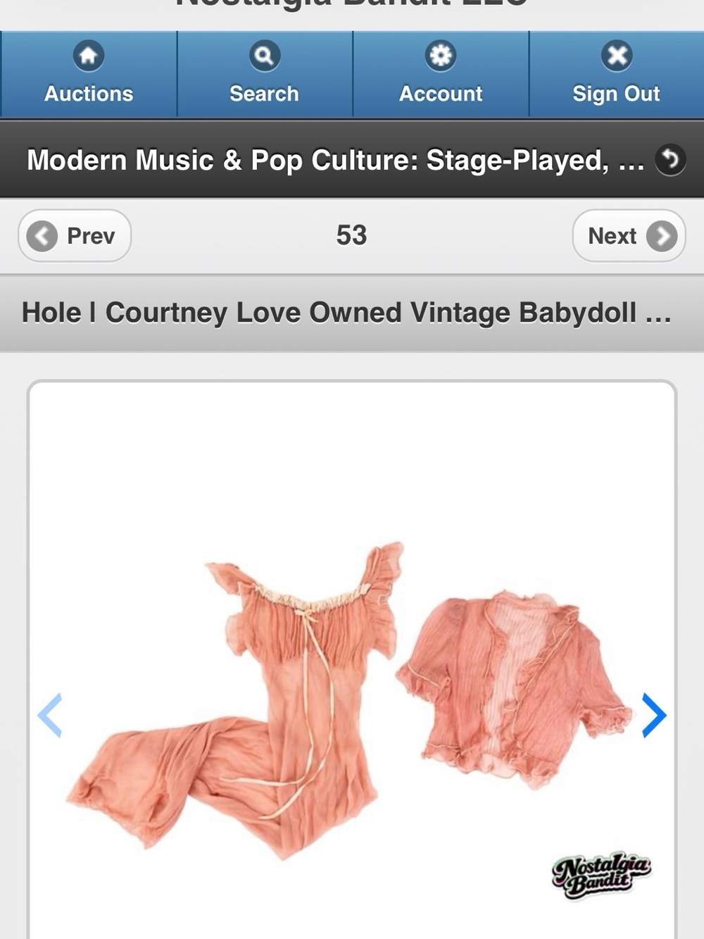 *COURTNEY LOVE OWNED* Maxi Babydoll Dress with Matching Shrug